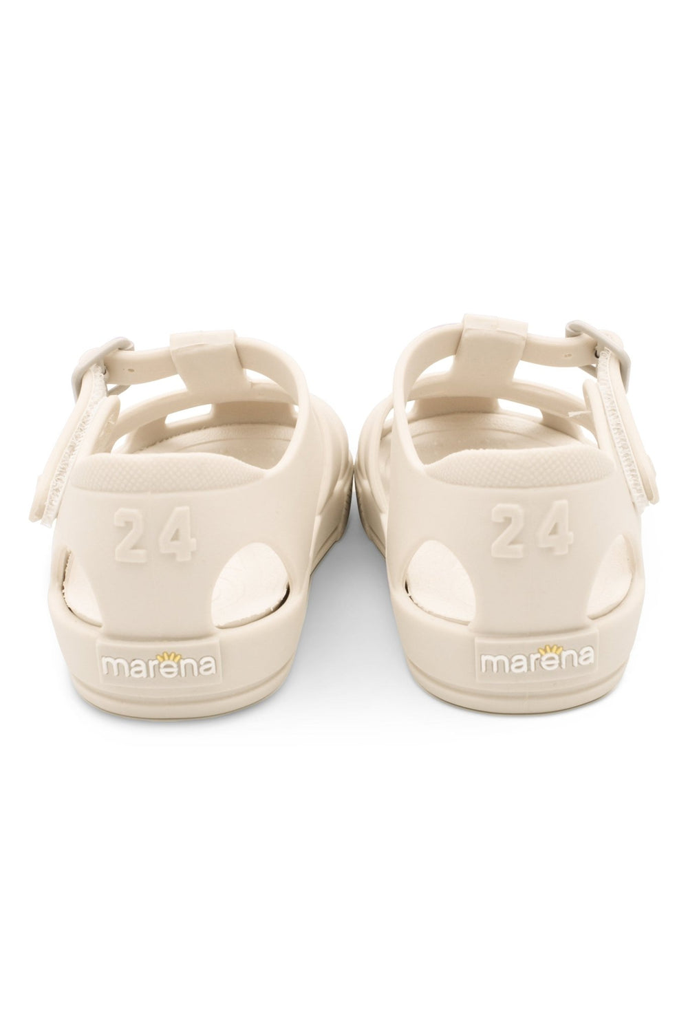 Marena "Monaco" Matte Beige Jelly Sandals - Millie and John