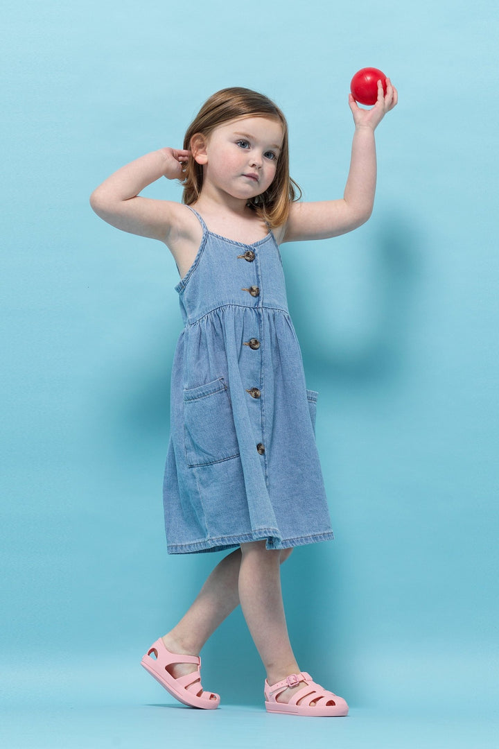 Marena "Monaco" Matte Pink Jelly Sandals - Millie and John