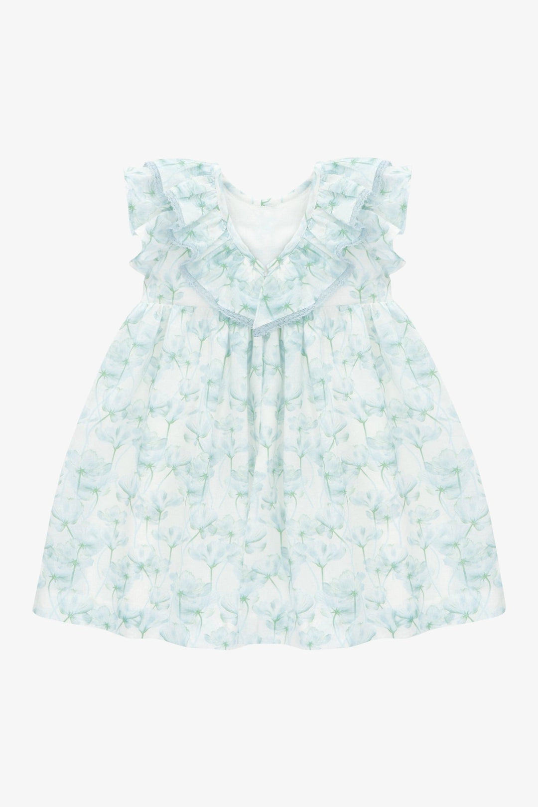 Martín Aranda "Arabella" Blue Watercolour Floral Dress - Millie and John