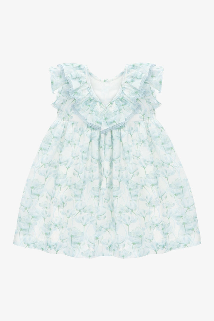 Martín Aranda "Arabella" Blue Watercolour Floral Dress - Millie and John