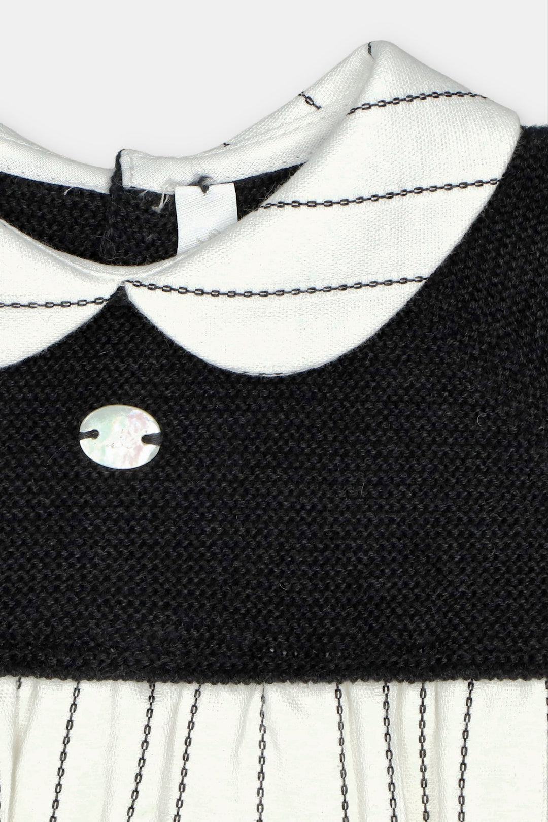 Martín Aranda “Cecil” Ivory &amp; Black Knitted Shortie - Millie and John
