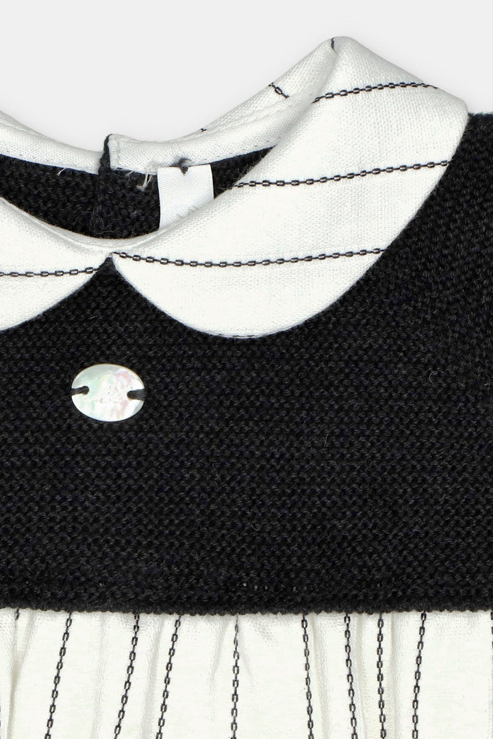 Martín Aranda “Cecil” Ivory &amp; Black Knitted Shortie - Millie and John