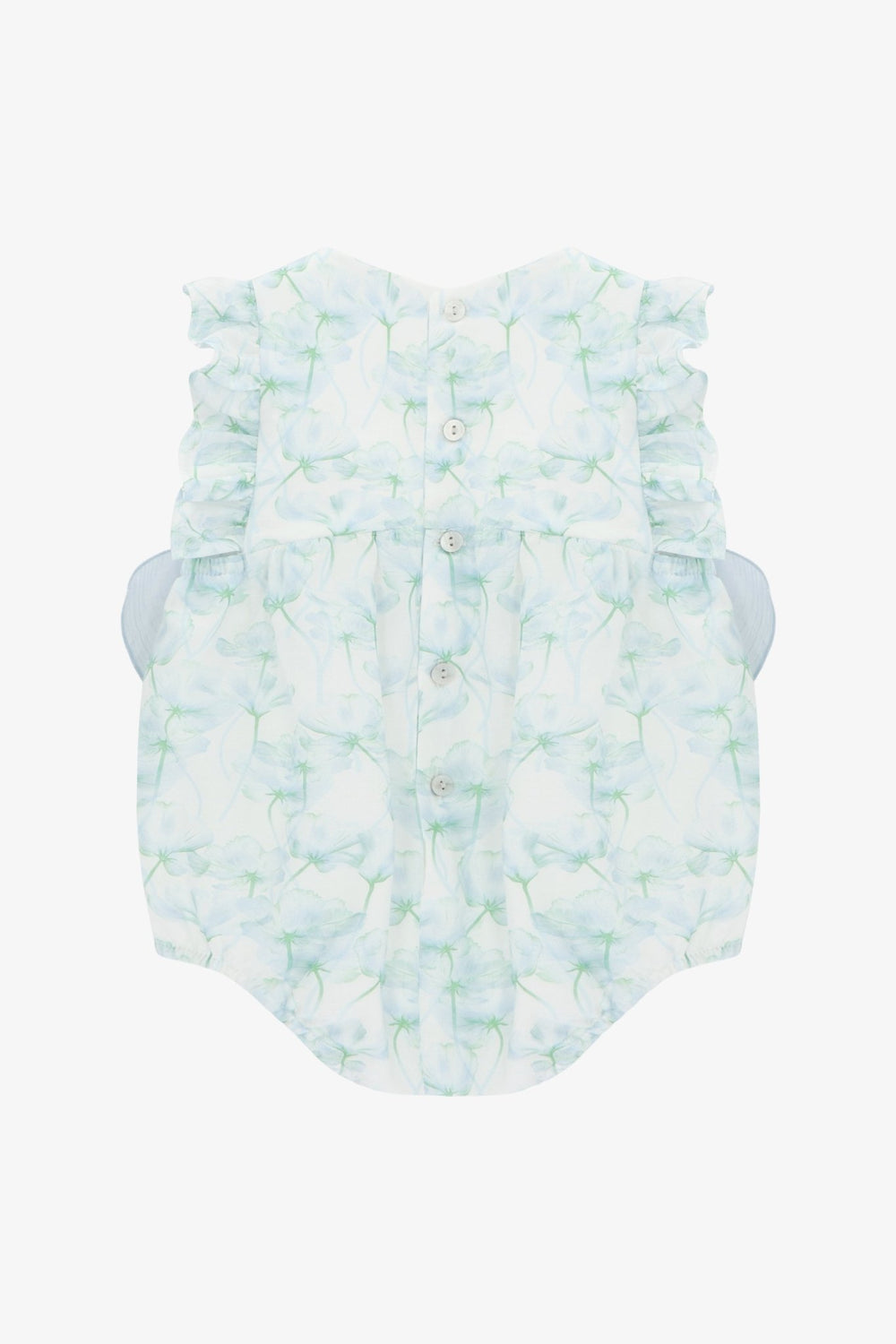 Martín Aranda "Celeste" Blue Watercolour Floral Shortie - Millie and John
