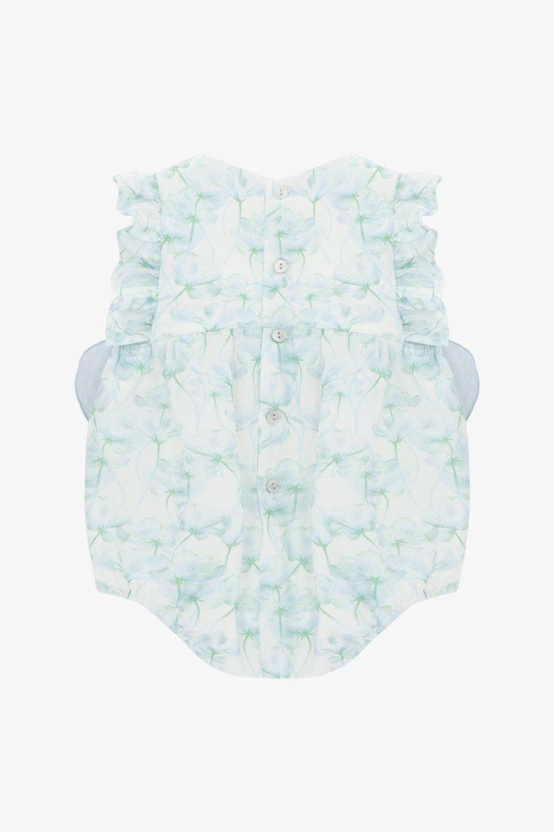 Martín Aranda "Celeste" Blue Watercolour Floral Shortie - Millie and John