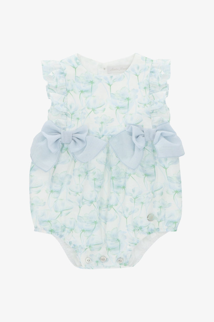 Martín Aranda "Celeste" Blue Watercolour Floral Shortie - Millie and John