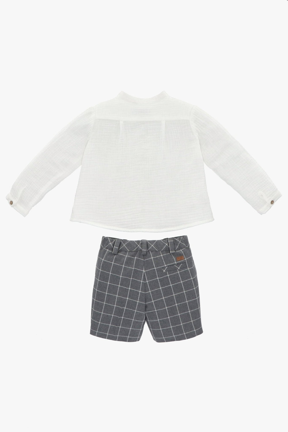 Martín Aranda "Edmund" Shirt & Grey Checked Shorts - Millie and John