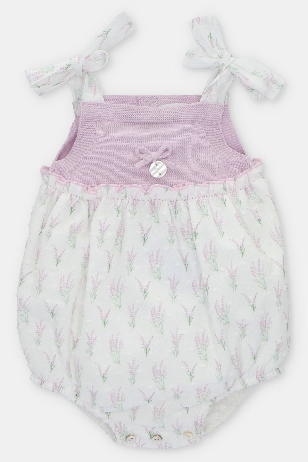 Martín Aranda "Francesca" Lavender Floral Knit Shortie - Millie and John