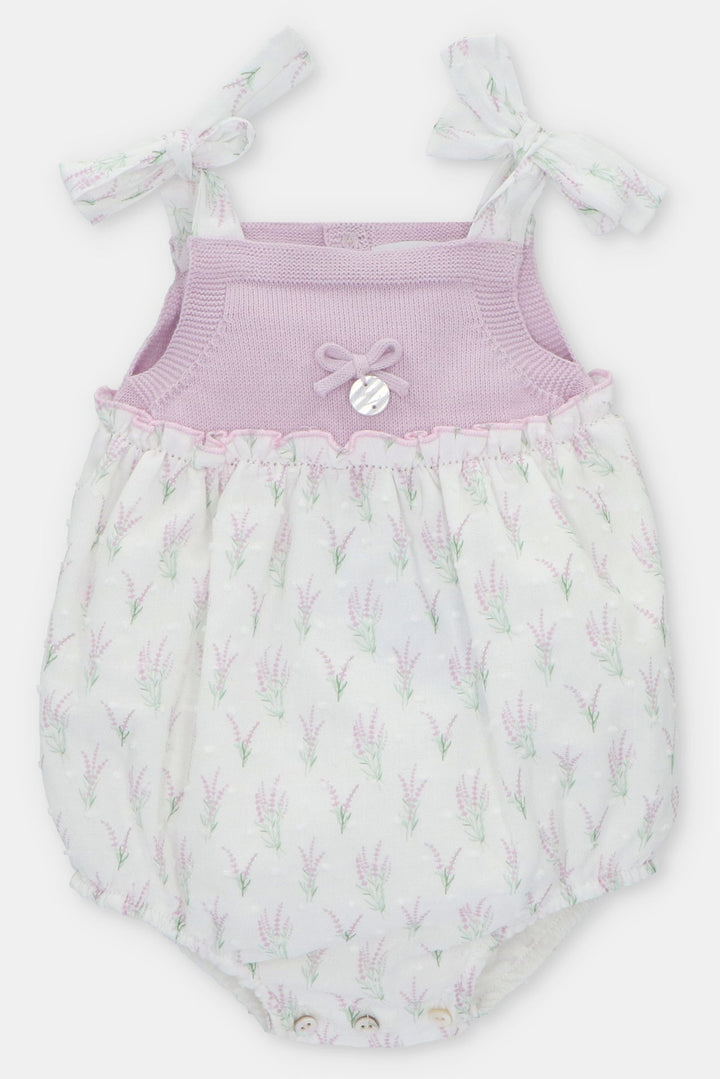 Martín Aranda "Francesca" Lavender Floral Knit Shortie - Millie and John