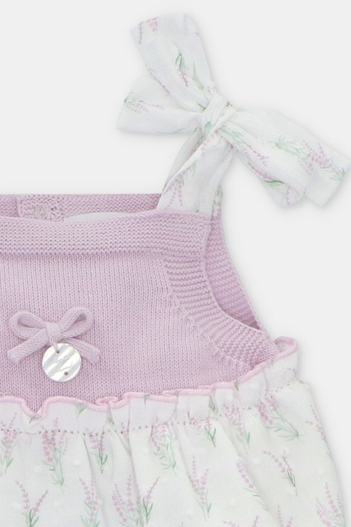 Martín Aranda "Francesca" Lavender Floral Knit Shortie - Millie and John