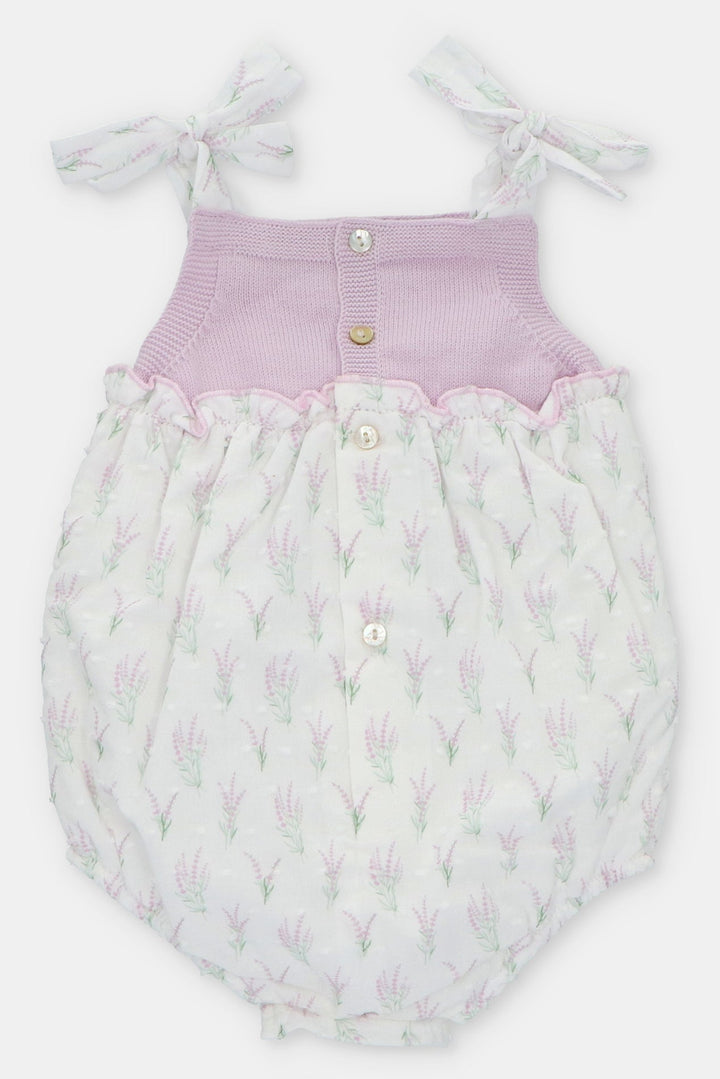 Martín Aranda "Francesca" Lavender Floral Knit Shortie - Millie and John