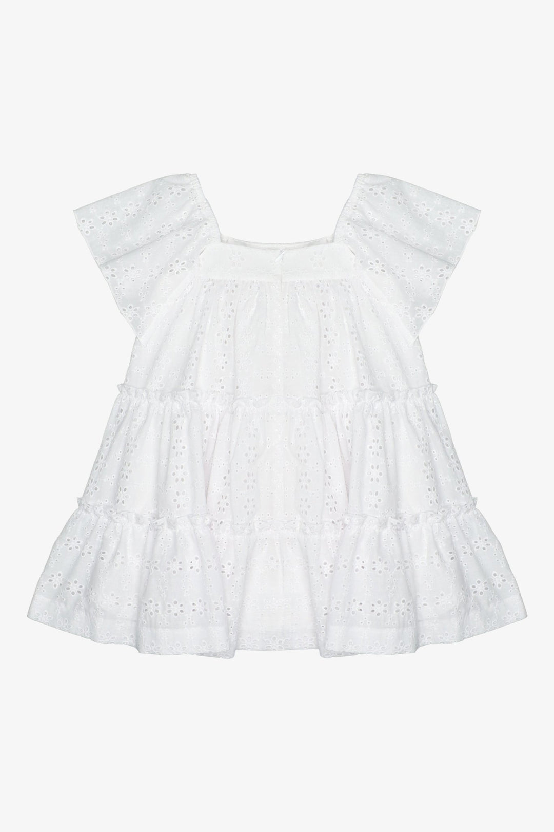 Martín Aranda "Freya" White Broderie Anglaise Dress - Millie and John
