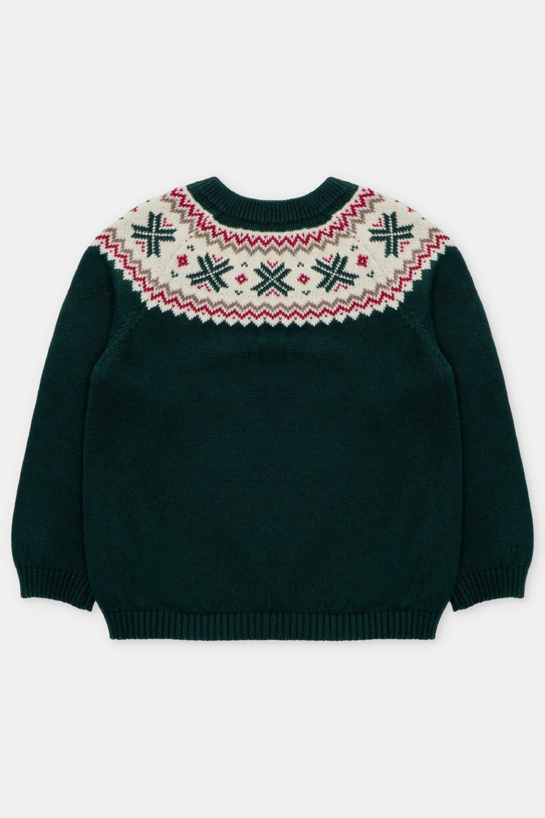 Martín Aranda "Jasper" Bottle Green Fair Isle Knitted Jumper - Millie and John