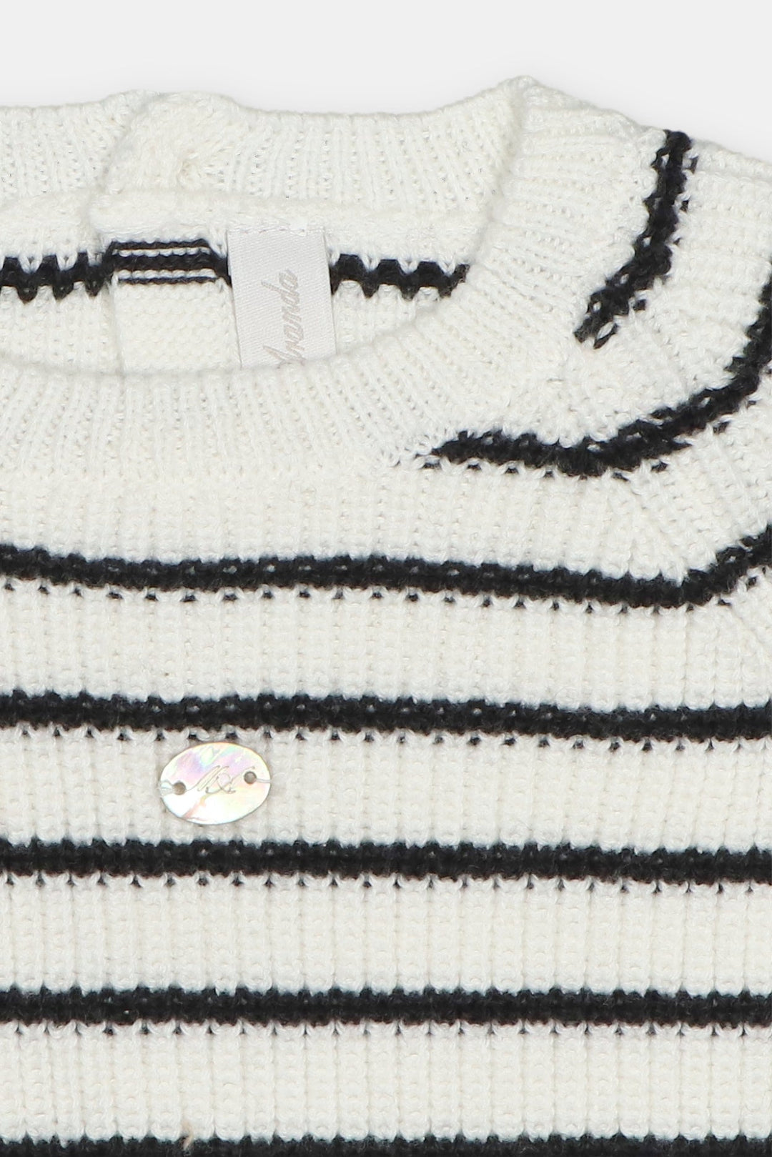 Martín Aranda “Jules” Ivory &amp; Black Striped Knitted 3-Piece Outfit - Millie and John