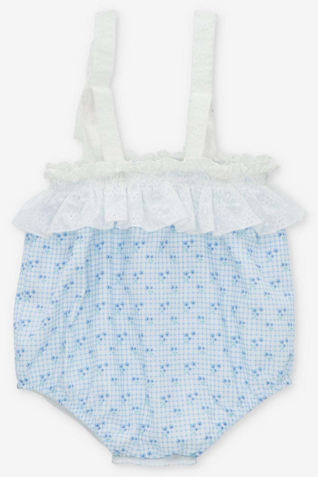 Martín Aranda "Lucia" Dusky Blue Floral Shortie - Millie and John