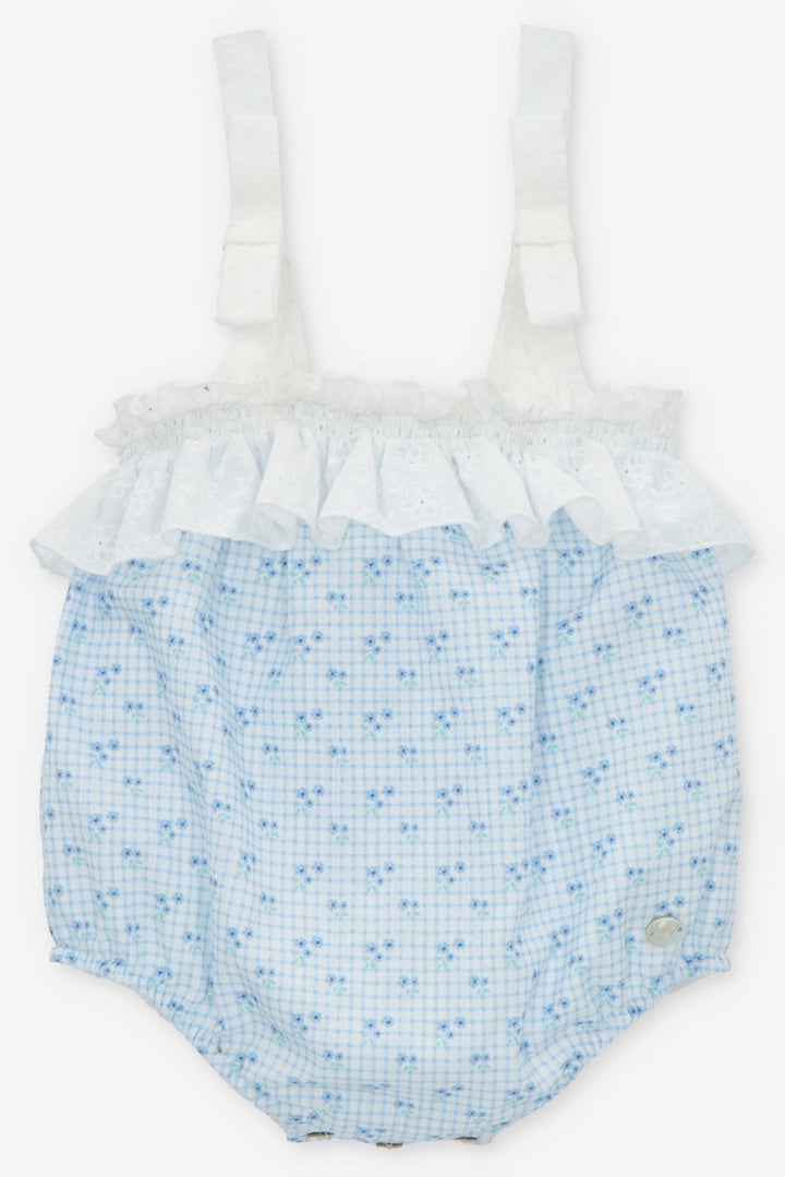 Martín Aranda "Lucia" Dusky Blue Floral Shortie - Millie and John
