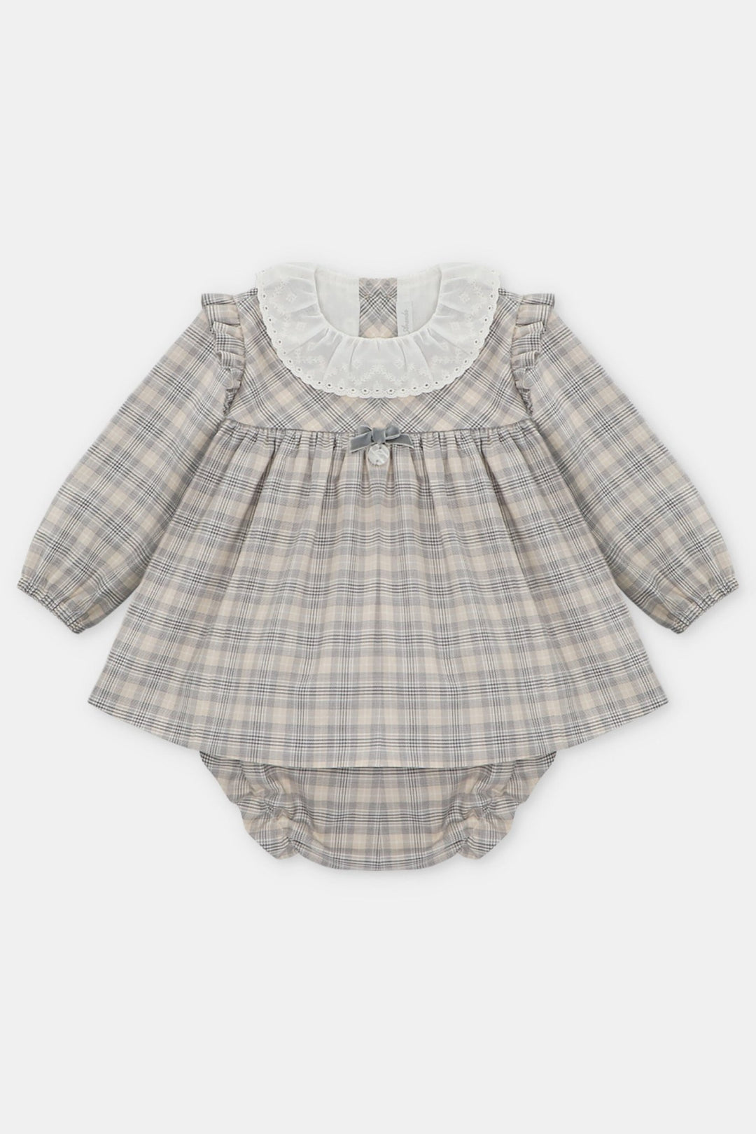 Martín Aranda "Maisie" Stone Tartan Dress & Bloomers - Millie and John