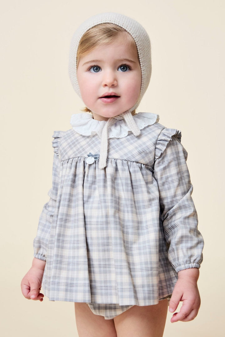 Martín Aranda "Maisie" Stone Tartan Dress & Bloomers - Millie and John
