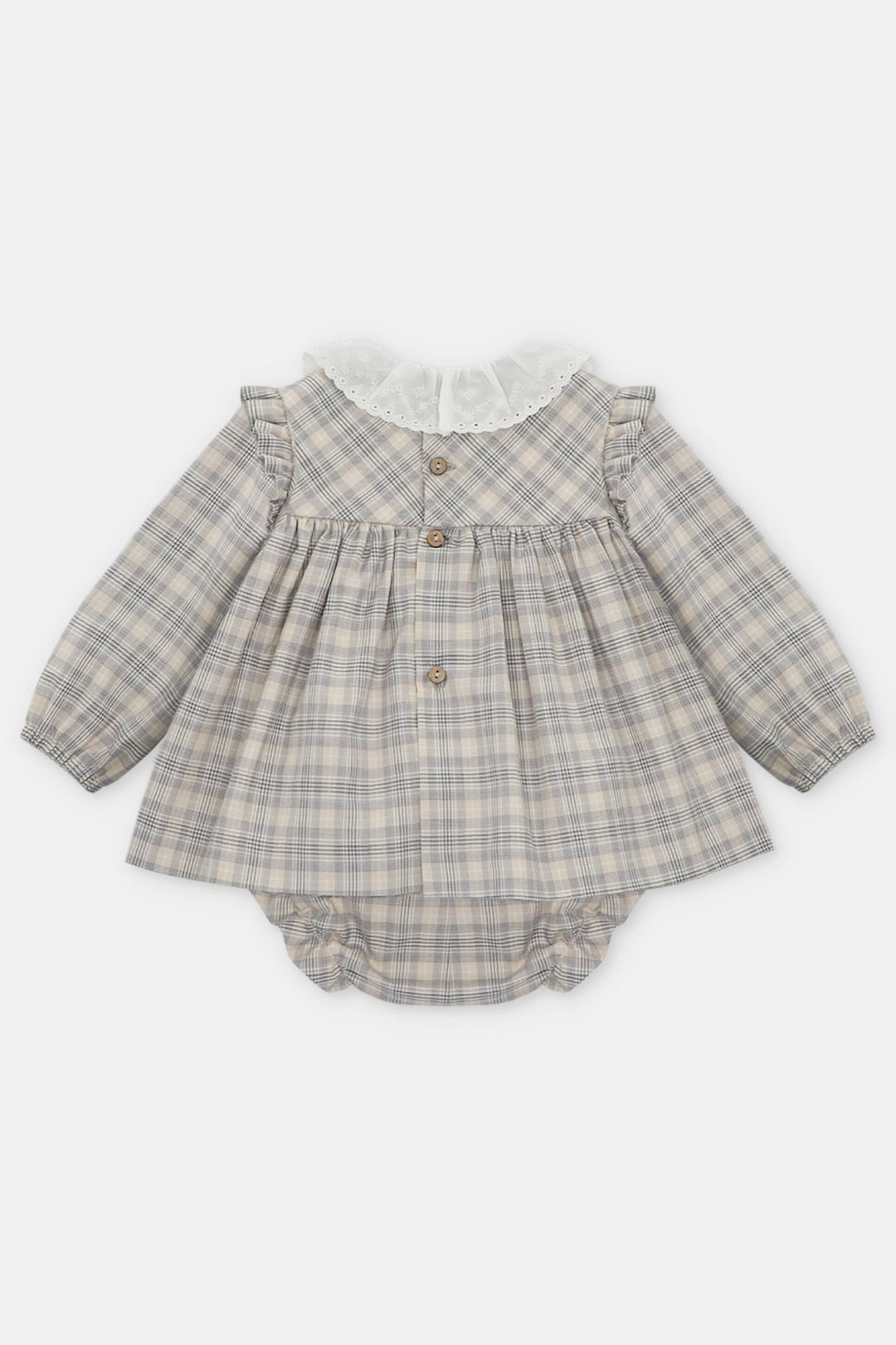 Martín Aranda "Maisie" Stone Tartan Dress & Bloomers - Millie and John