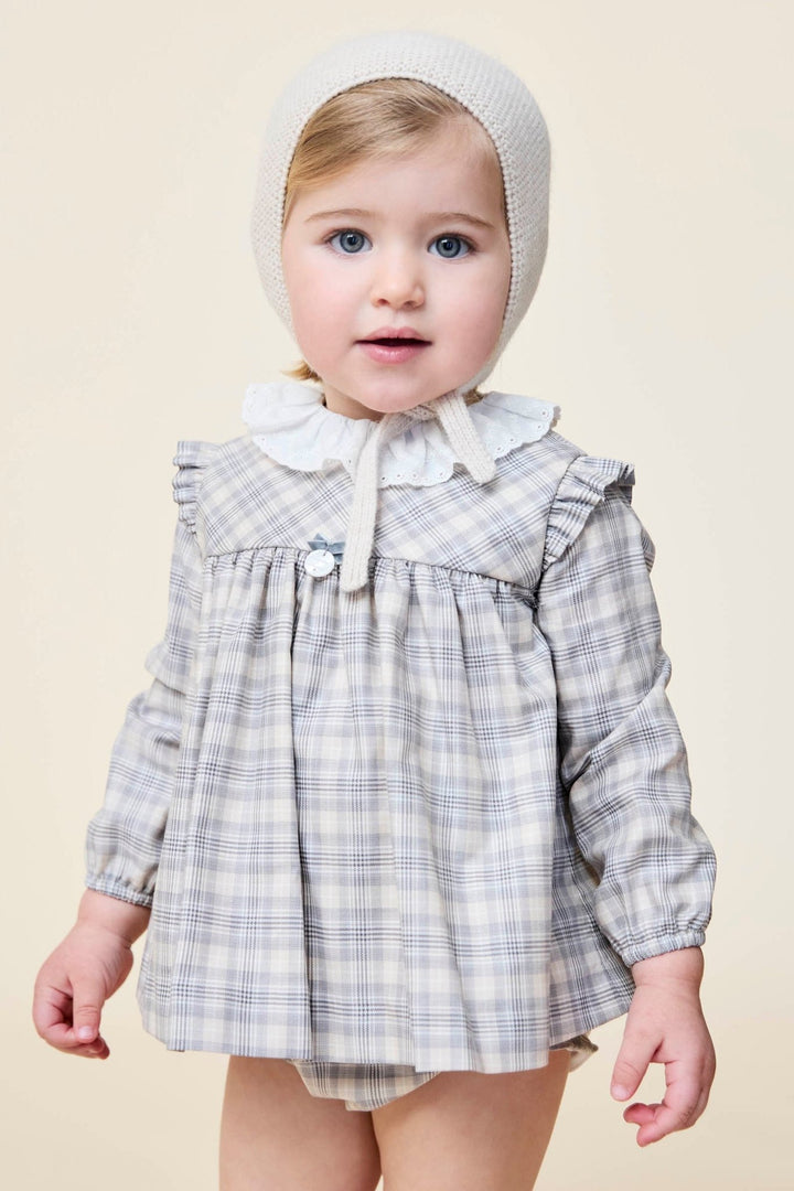 Martín Aranda "Maisie" Stone Tartan Dress & Bloomers - Millie and John