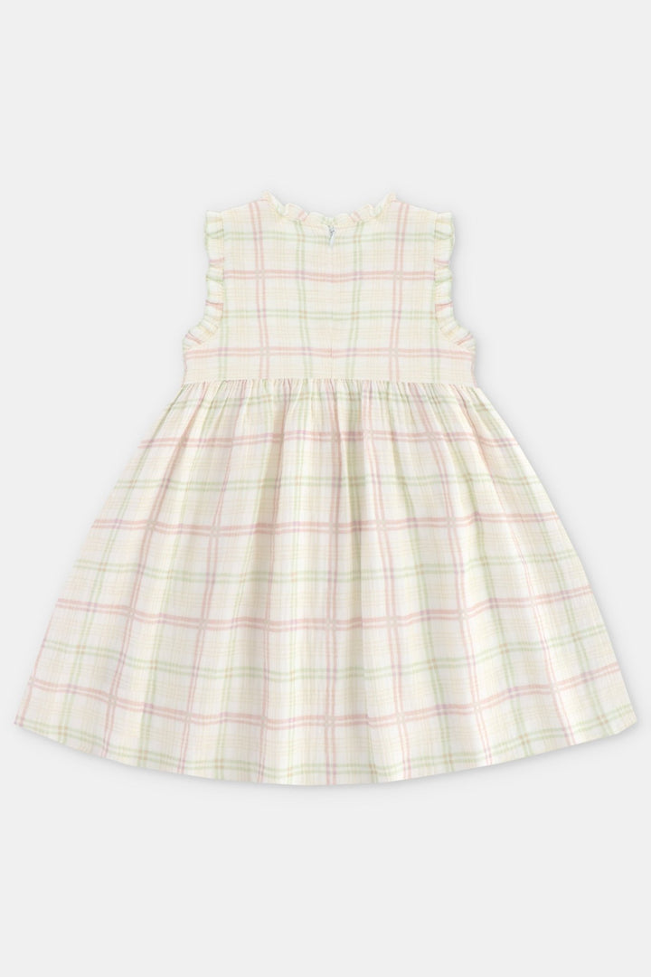 Martín Aranda "Marigold" Pastel Check Smocked Dress - Millie and John