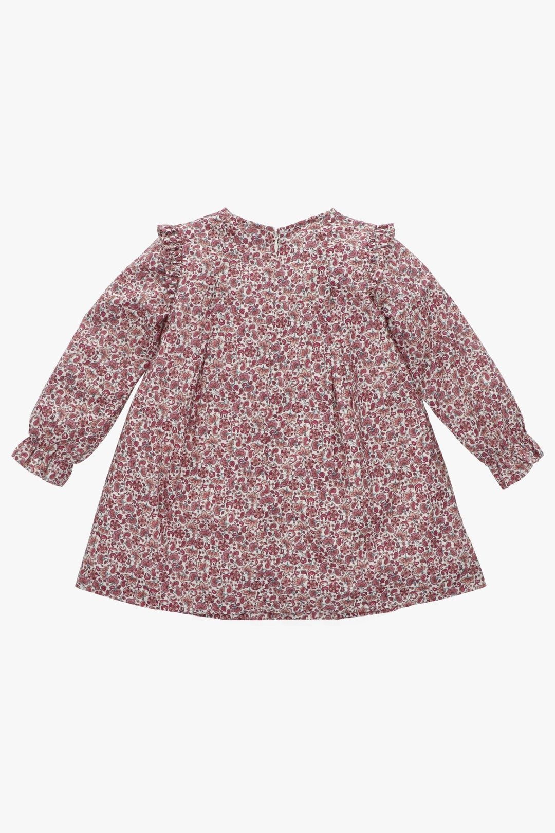 Martín Aranda "Mia" Burgundy Smocked Floral Dress - Millie and John