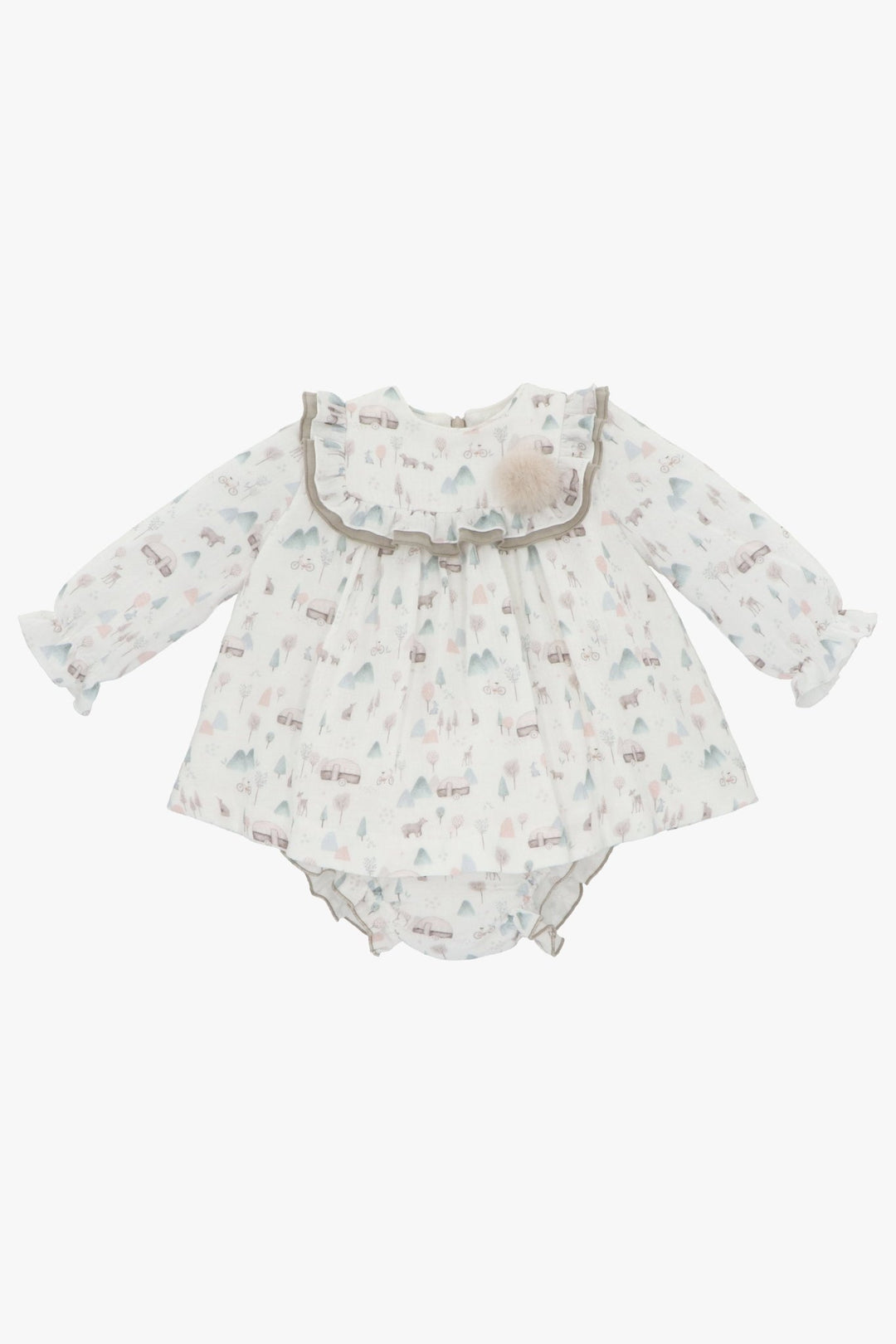 Martín Aranda "Myla" Winter Print Dress & Bloomers - Millie and John