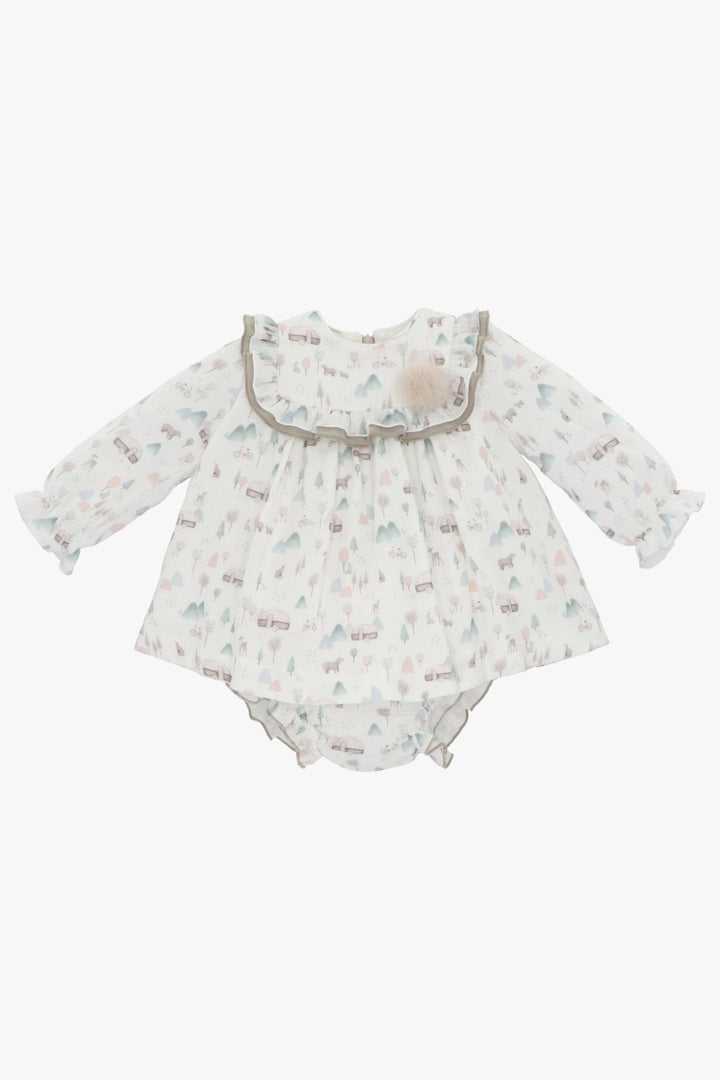 Martín Aranda "Myla" Winter Print Dress & Bloomers - Millie and John