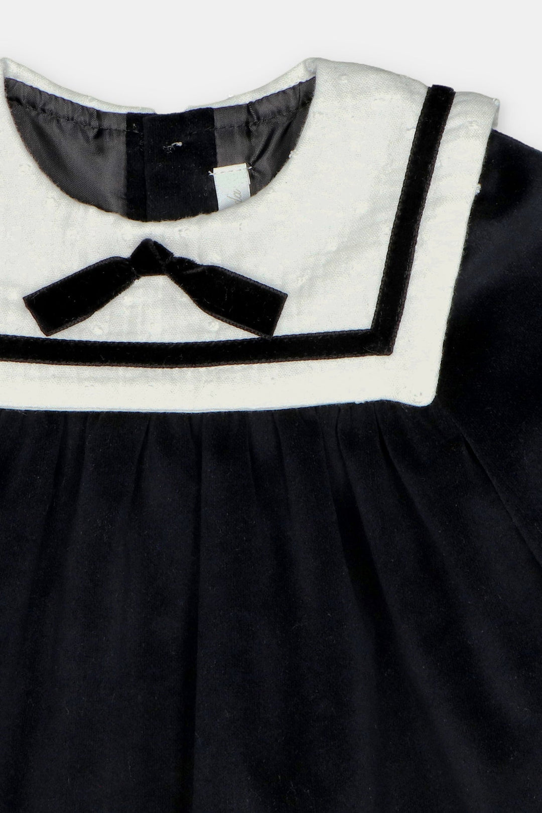 Martín Aranda “Nellie” Black Velvet Jesusito Dress &amp; Bloomers - Millie and John