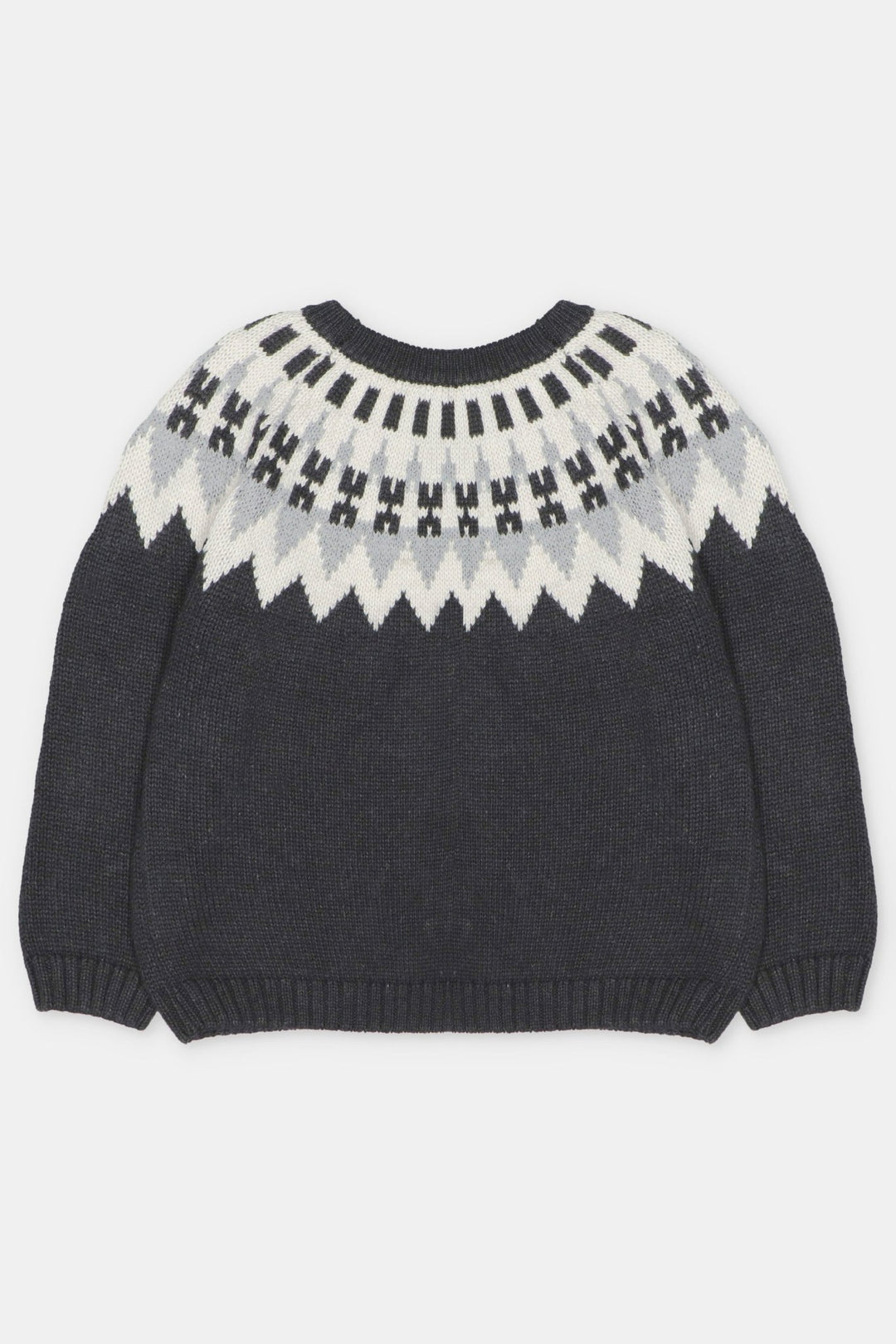 Martín Aranda "Nico" Black Fair Isle Knit Jumper - Millie and John