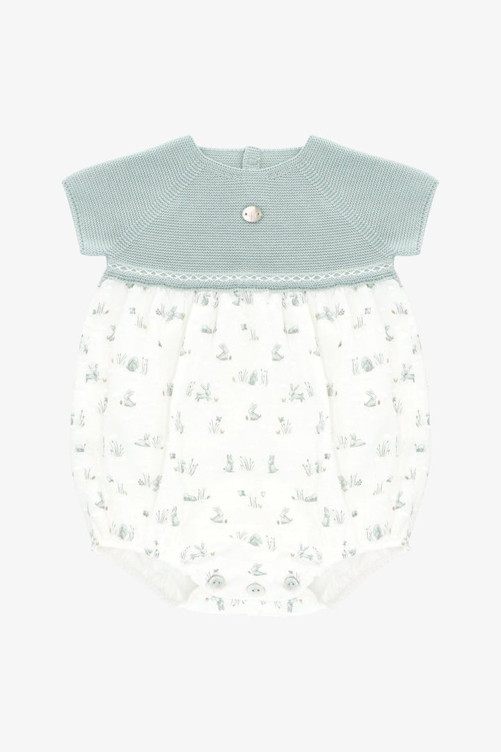 Martín Aranda "Noa" Sage Green Half - Knit Bunny Shortie - Millie and John