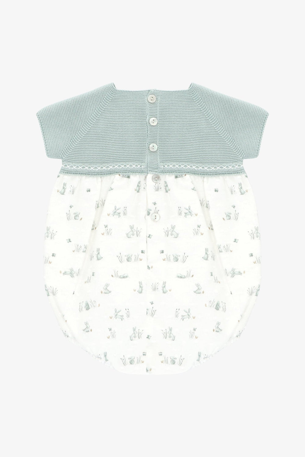 Martín Aranda "Noa" Sage Green Half - Knit Bunny Shortie - Millie and John