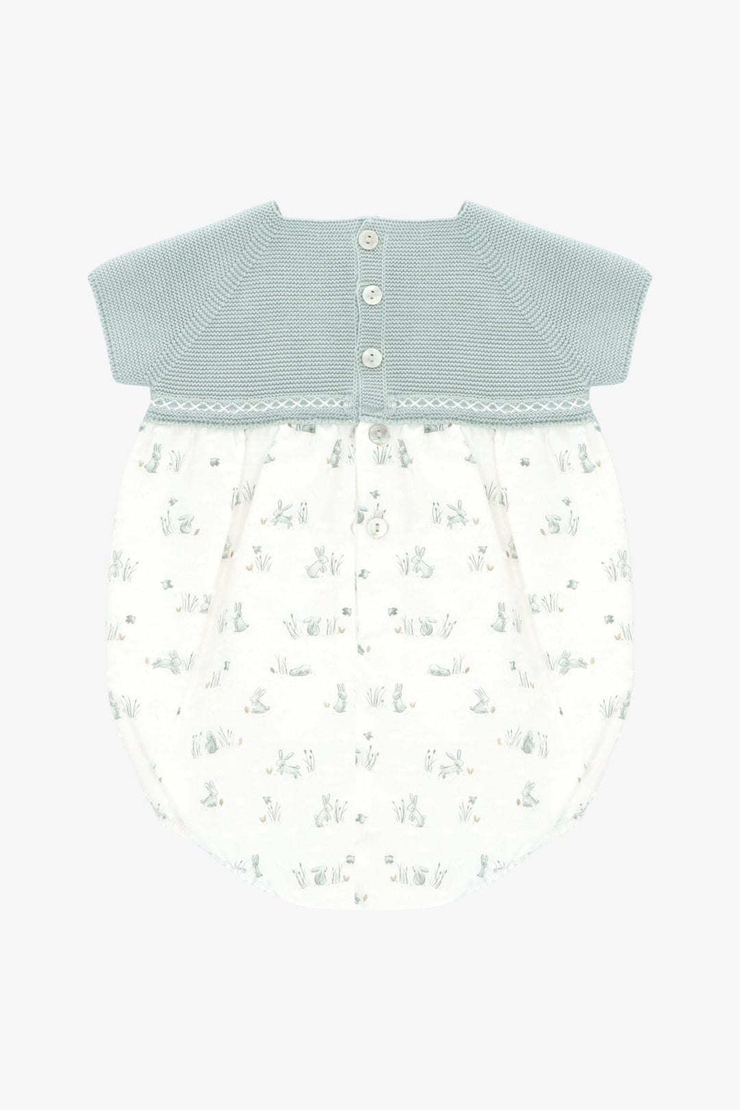 Martín Aranda "Noa" Sage Green Half - Knit Bunny Shortie - Millie and John