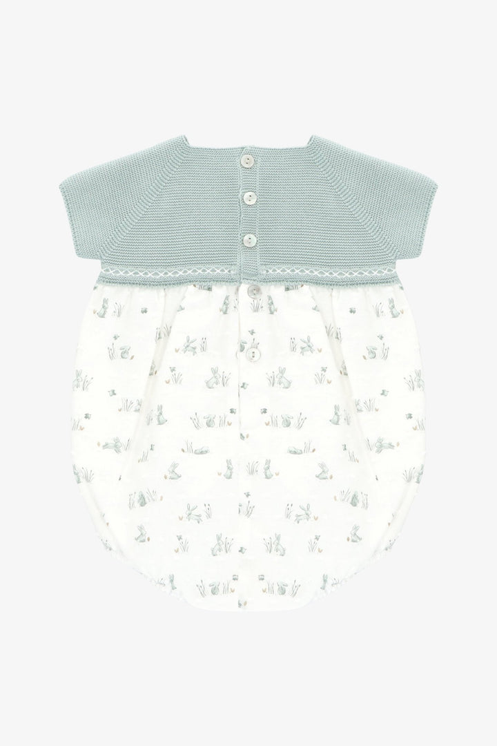 Martín Aranda "Noa" Sage Green Half - Knit Bunny Shortie - Millie and John