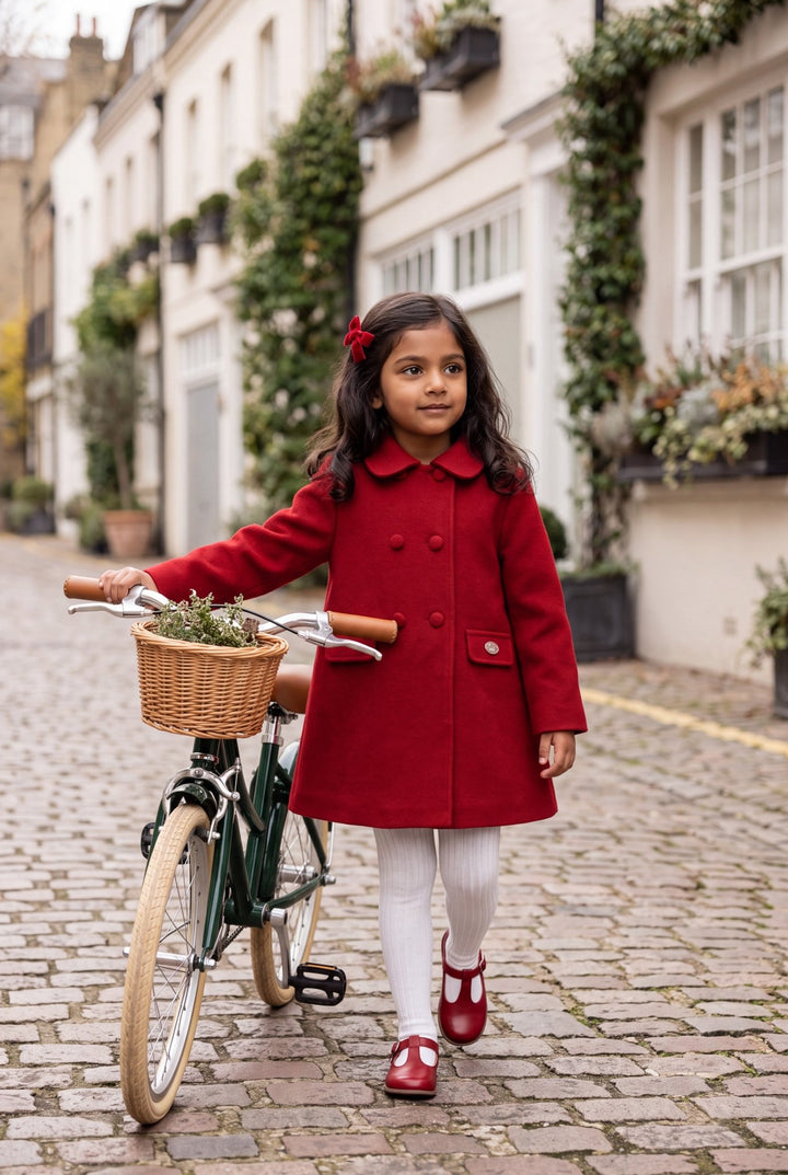 Martín Aranda Red Double-Breasted Felt Coat - Millie and John