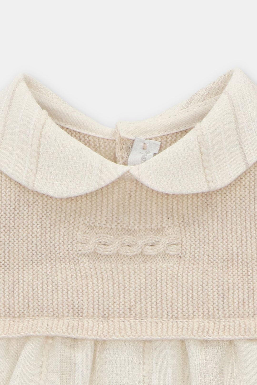 Martín Aranda "Reese" Beige Half Knit Romper - Millie and John