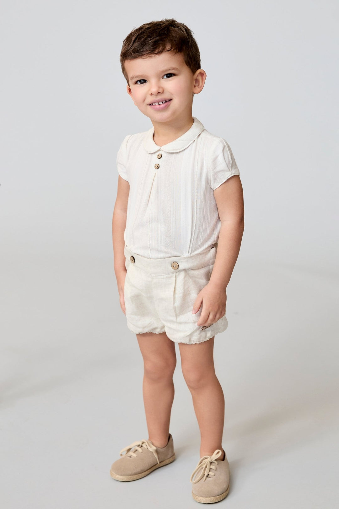 Martín Aranda "Reginald" Cream Shirt & Jam Pants - Millie and John