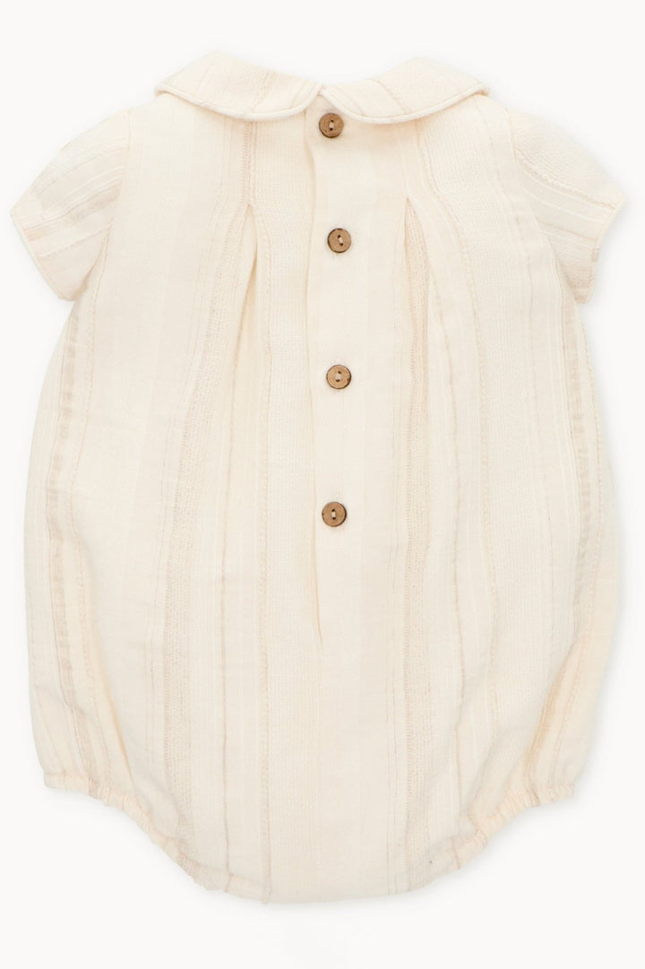 Martín Aranda "Robin" Cream Cotton Romper - Millie and John