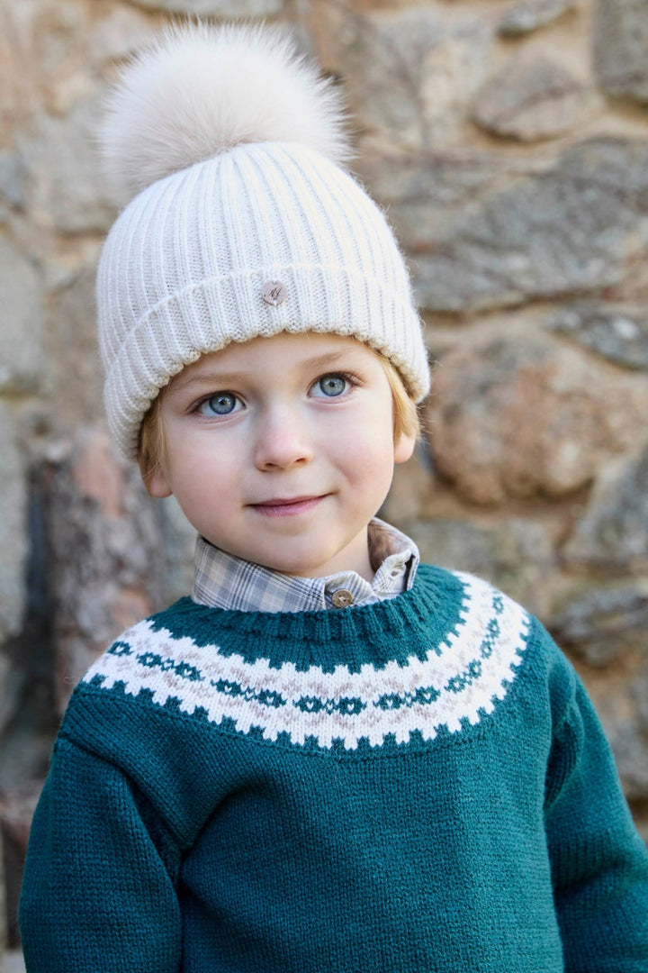 Martín Aranda "Ronnie" Bottle Green Fair Isle Jumper & Cargo Trousers - Millie and John