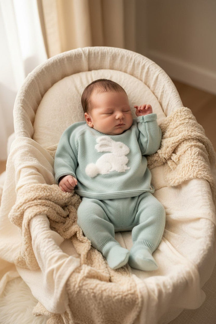 Martín Aranda "Rowan" Knitted Bunny Top &amp; Leggings - Millie and John