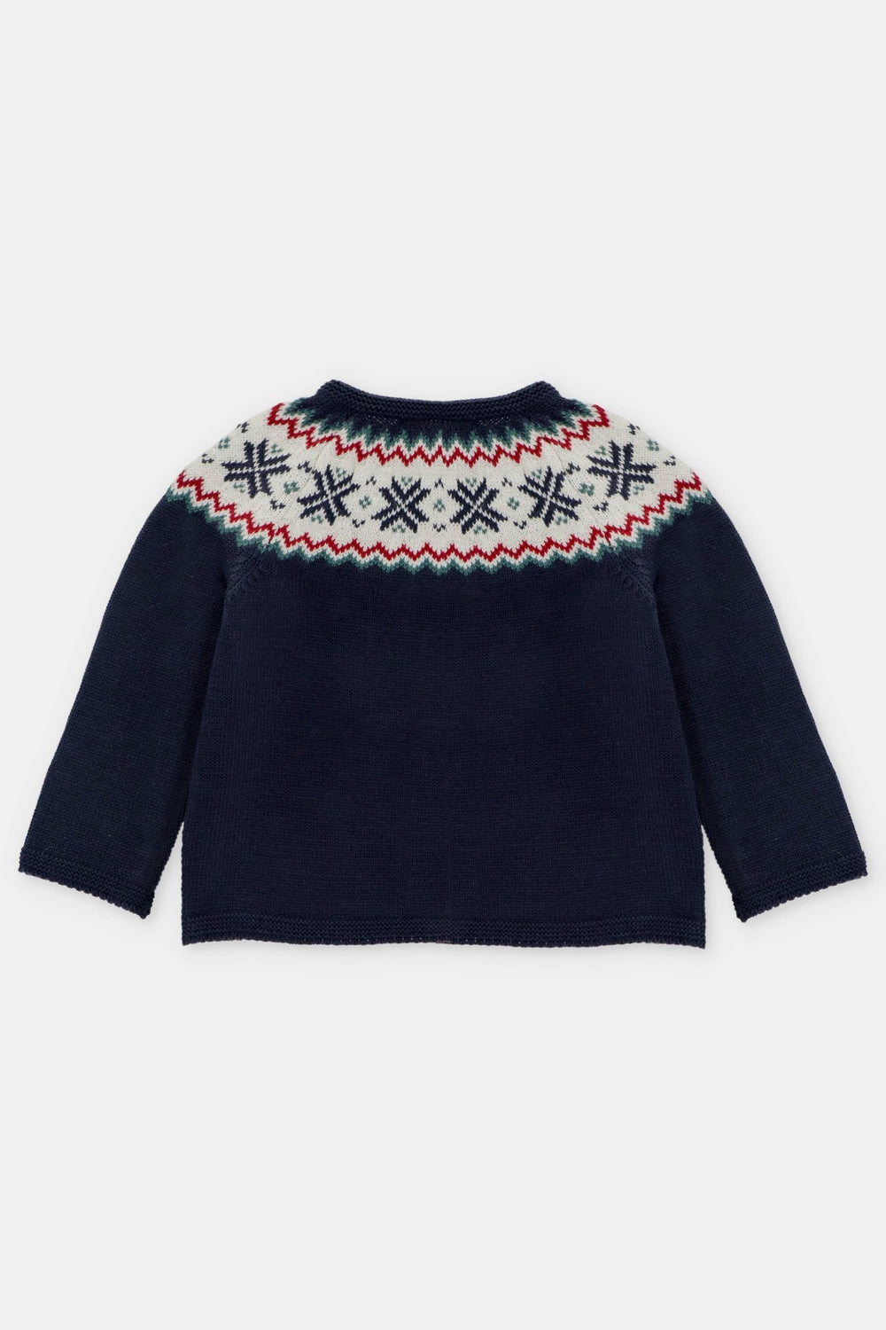Martín Aranda "Rowan" Navy Fair Isle Knitted Cardigan - Millie and John