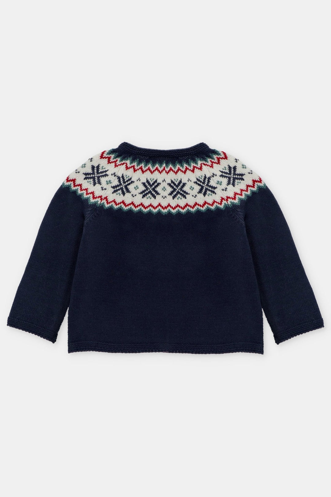 Martín Aranda "Rowan" Navy Fair Isle Knitted Cardigan - Millie and John