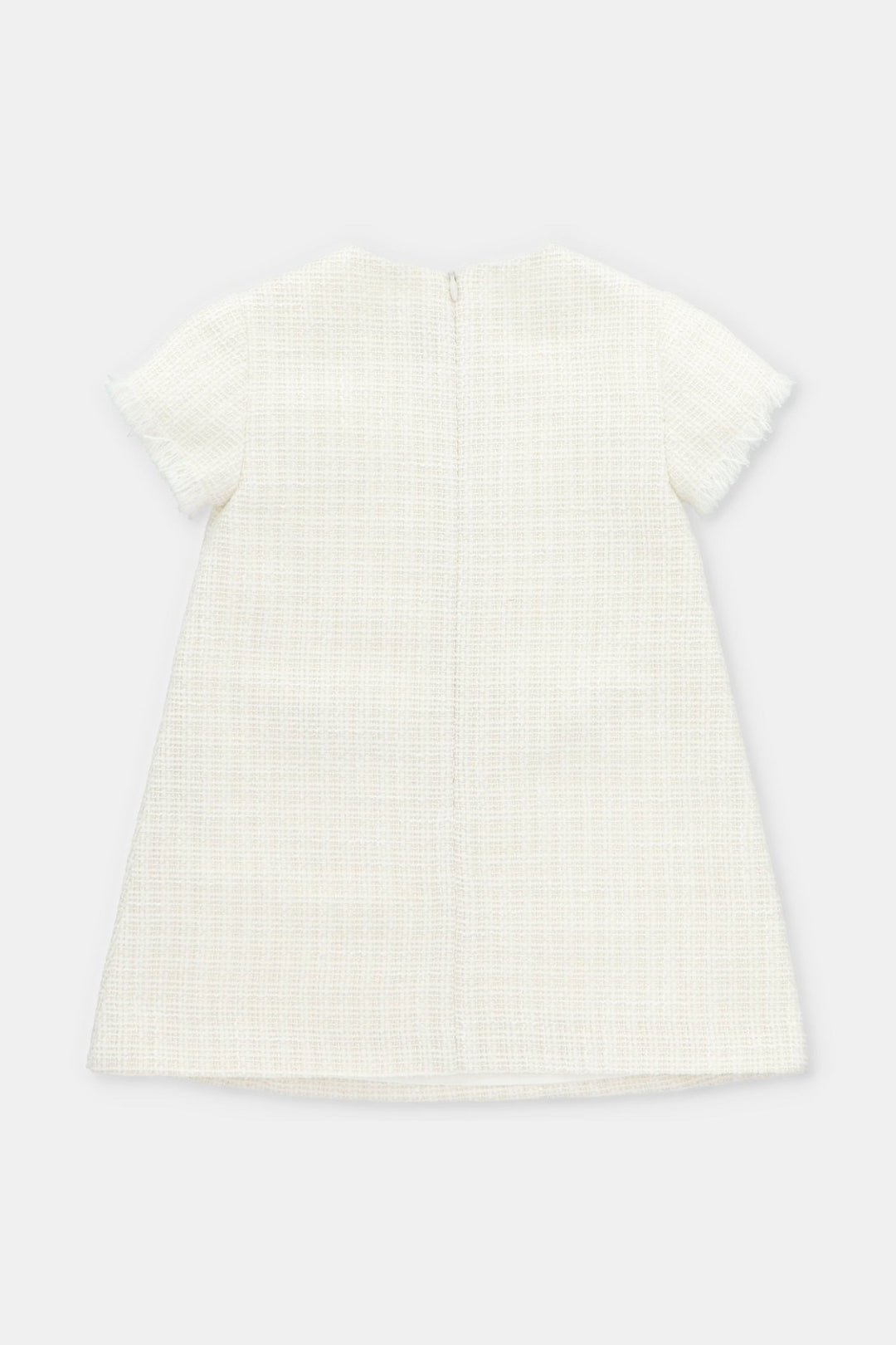 Martín Aranda "Serena" Cream Shimmer Tweed Dress - Millie and John