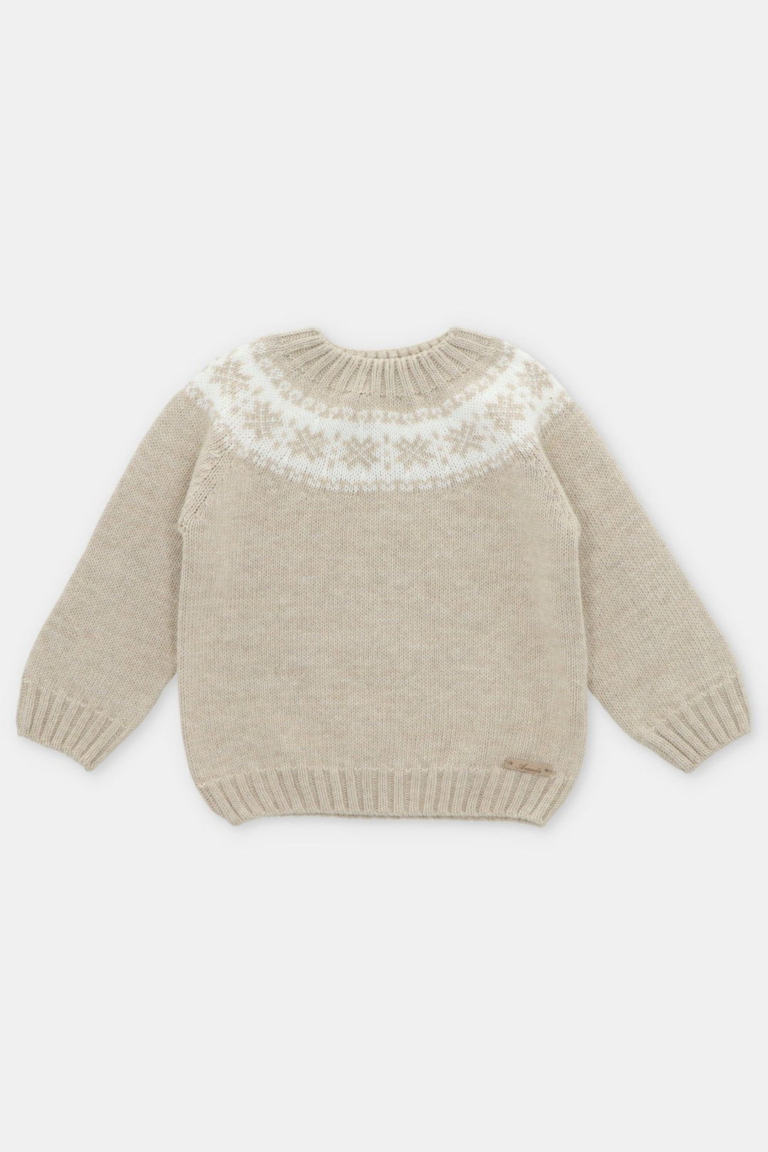 Martín Aranda "Sergio" Beige Fair Isle Knit Jumper - Millie and John
