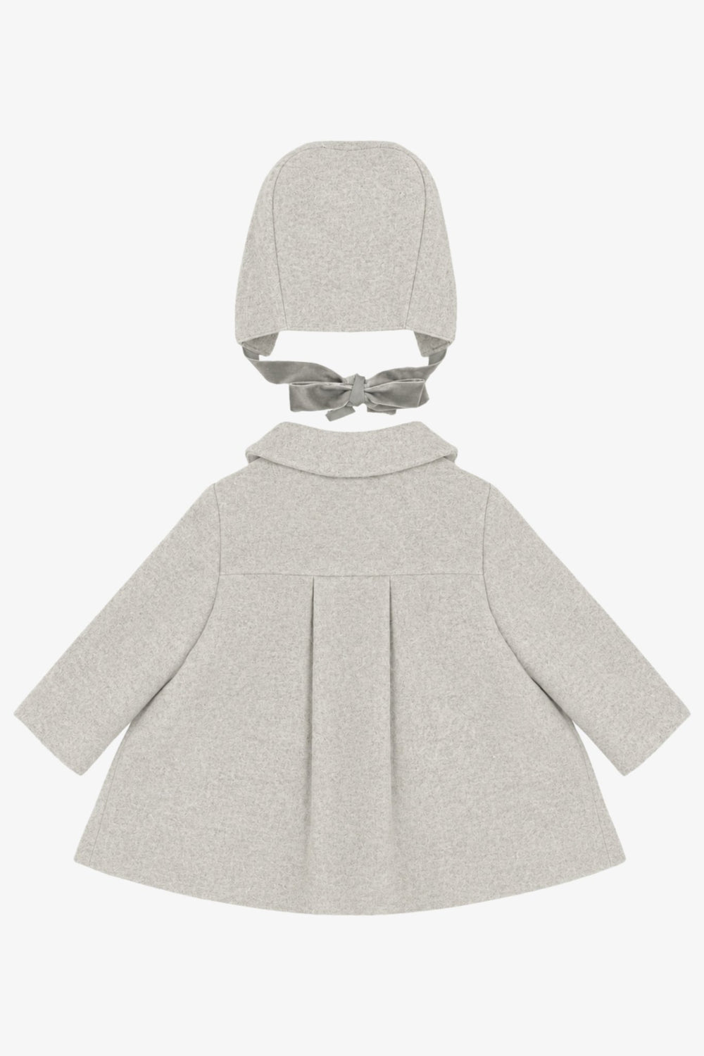 Martín Aranda Stone Felt Coat & Bonnet Set - Millie and John