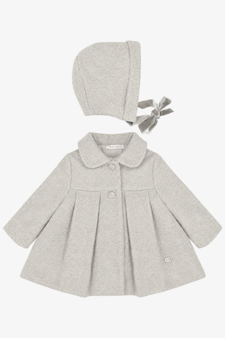 Martín Aranda Stone Felt Coat &amp; Bonnet Set - Millie and John