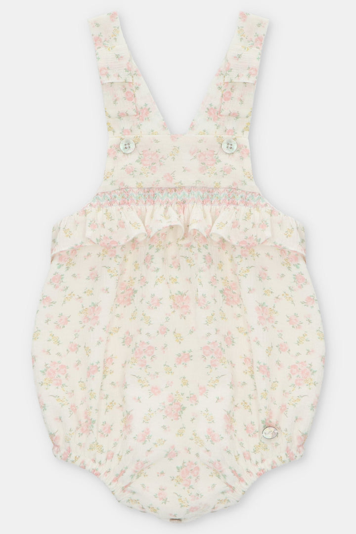 Martín Aranda "Verity" Floral Seersucker Dungaree Romper - Millie and John