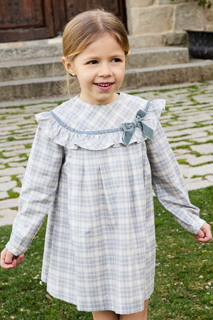 Martín Aranda "Violet" Stone Tartan Dress - Millie and John