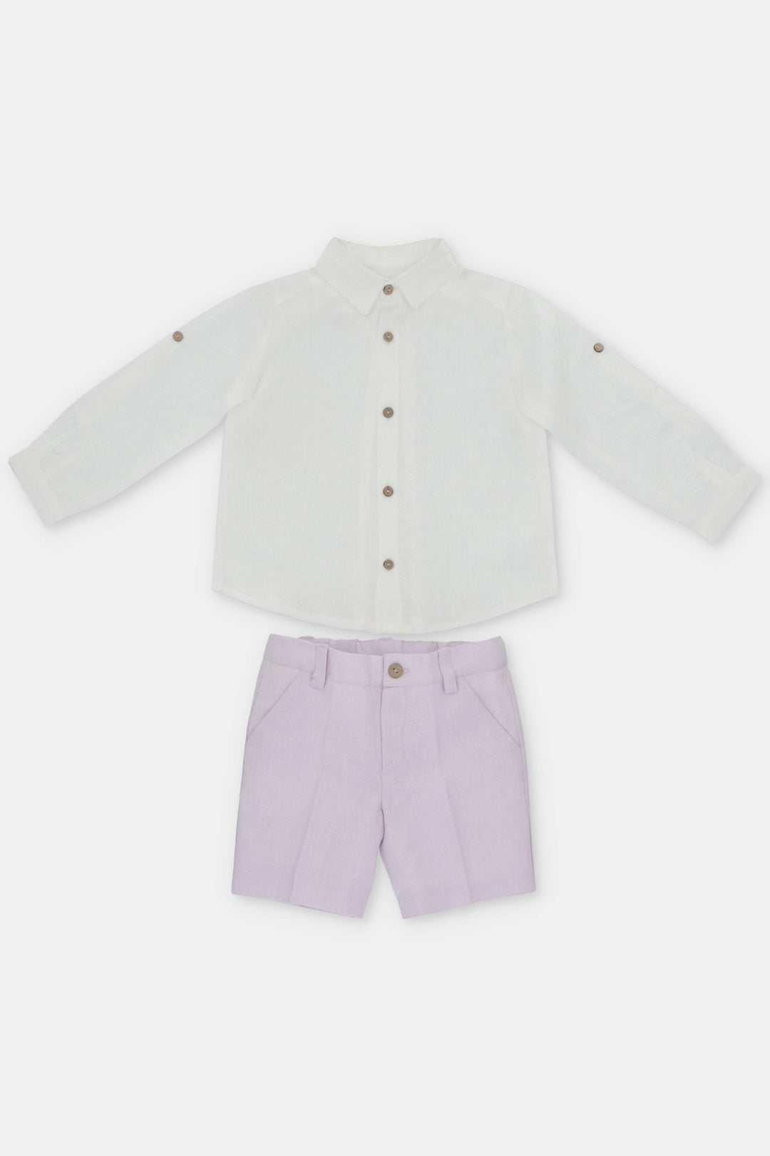 Martín Aranda "Wilbur" Lavender Shirt & Shorts - Millie and John