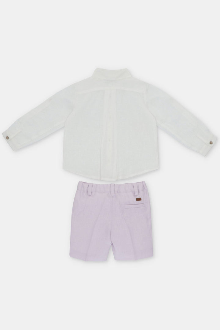 Martín Aranda "Wilbur" Lavender Shirt & Shorts - Millie and John