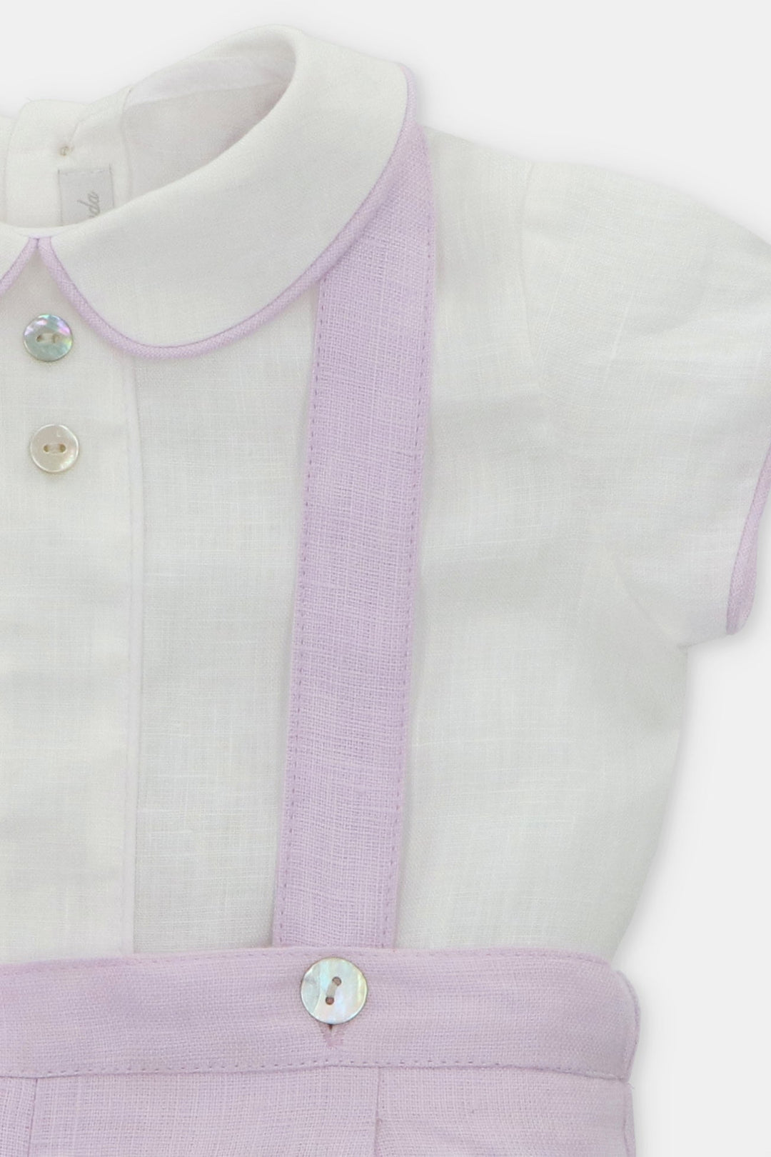 Martín Aranda "Wilfred" Lavender Shirt & Jam Pants with Braces - Millie and John